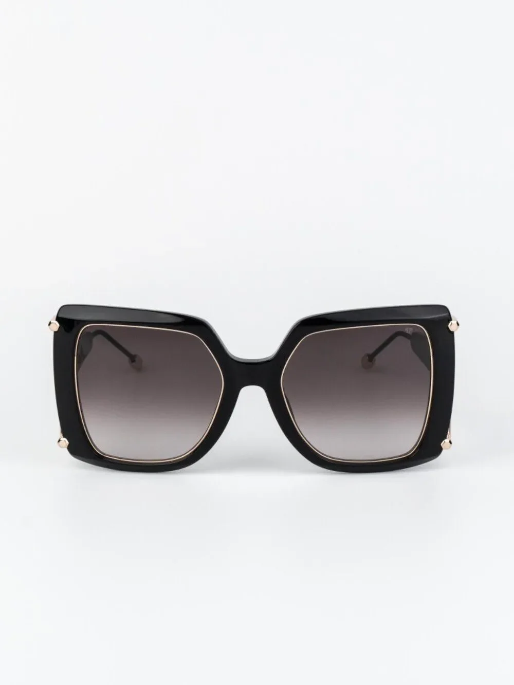 Philipp Plein Women Sunglasses Black Pink Gradient Square SPP121S 0700
